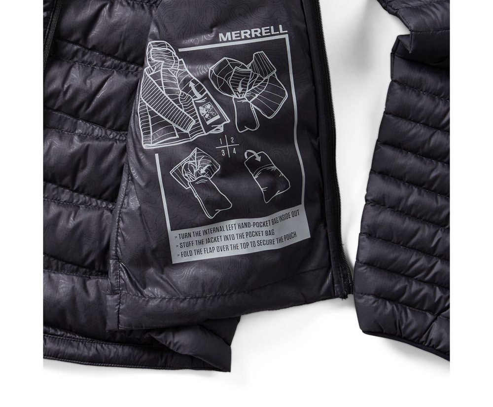 Merrell Jackets Black - Ridgevent™ Thermo - Womens 42EIGBNAH